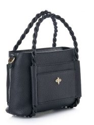 Lucky Bees Torebka w kolorze czarnym - 27 x 19 x 13 cm rozmiar: onesize. Czarne torebki klasyczne Lucky Bees, bez wzorów, z materiału, przez ramię, bez dodatków. Za 69.99 zł.