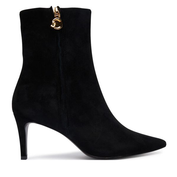 Botki Coccinelle. Czarne botki Coccinelle, bez wzorów, bez obcasa, na szpilce, bez zapięcia. Za 859.99 zł.