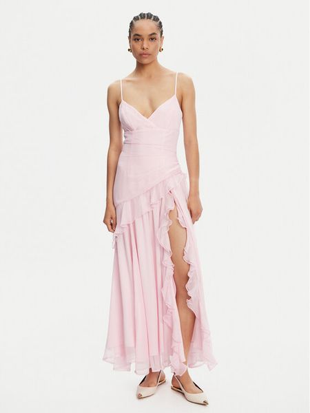 Bardot Sukienka koktajlowa Yvanna 59998DB Różowy Regular Fit. Czerwone sukienki Bardot, bez wzorów, z syntetyku, wizytowe, bez kołnierzyka, bez ramiączek. Za 359.99 zł.