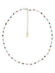 U.S. Polo Assn. Pozłacany naszyjnik z apatytem i żadem - dł. 36,5 cm rozmiar: onesize. Czerwone naszyjniki U.S. Polo Assn., metalowe. Za 95.99 zł.