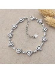 Nakkash Bransoletka z elementami ozdobnymi rozmiar: onesize. Szare bransoletki Nakkash, z cyrkonią, z mosiądzu. Za 113.36 zł.