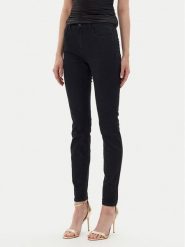 Guess Jeansy W4BA34 D4PZ1 Czarny Skinny Fit. Czarne jeansy Guess, z aplikacjami. Za 479.99 zł.