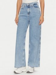 Tommy Jeans Jeansy Claire DW0DW19558 Niebieski Wide Leg. Niebieskie jeansy Tommy Jeans, bez wzorów. Za 299.99 zł.