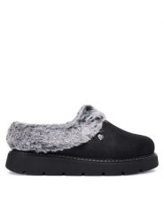 Skechers Kapcie Keepsakes Lite 114762/BBK Czarny. Czarne obuwie domowe Skechers, bez wzorów, ze skóry, bez zapięcia. Za 199.99 zł.