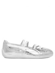 Puma Baleriny Speedcat Ballet Lustre Wns 408264 01 Srebrny. Szare baleriny Puma, bez wzorów, ze skóry, bez obcasa. Za 399.99 zł.