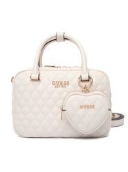 Guess Torebka Atabey HWQG98 94050 Écru. Torebki klasyczne Guess, z aplikacjami, ze skóry, bez dodatków. Za 639.99 zł.