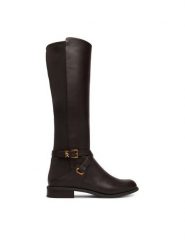 MICHAEL Michael Kors Kozaki 40F6RCFB5L Brązowy. Brązowe kozaki MICHAEL Michael Kors, ze skóry, bez obcasa, na płaskiej podeszwie, bez zapięcia. Za 1,239.00 zł.