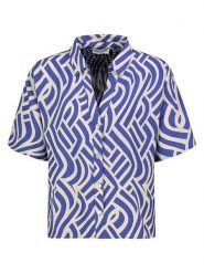 Eight2Nine Bluzka w kolorze niebiesko-kremowym rozmiar: L. Niebieskie bluzki Eight2Nine, l, bez wzorów, bez kołnierzyka, bez ramiączek. Za 82.99 zł.