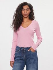 United Colors Of Benetton Bluzka 3GA2E4245 Różowy Regular Fit. Czerwone bluzki United Colors of Benetton, xs, bez wzorów, z bawełny, bez kołnierzyka, bez ramiączek. Za 99.99 zł.
