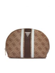 Guess Kosmetyczka PW7573 P6370 Brązowy. Brązowe kufry i kosmetyczki Guess, z aplikacjami, ze skóry, bez dodatków. Za 214.99 zł.