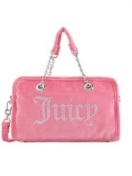 Juicy Couture Torebka BIJXT5465WPO Różowy. Czerwone torebki klasyczne Juicy Couture, bez wzorów, z materiału, bez dodatków. Za 329.99 zł.