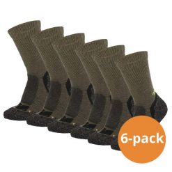 Skarpety turystyczne dla dorosłych Xtreme Wełna Merino, 6 szt. Zielone skarpety XTREME SOCKSWEAR, bez wzorów, z wełny. Za 203.99 zł.