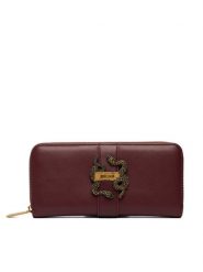 Just Cavalli Portfel 81RA5PA1 ZSA89 Bordowy. Czerwone portfele Just Cavalli, bez wzorów, ze skóry. Za 429.99 zł.