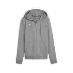 Bluza damska z kapturem Puma Team Goal 23. Szare bluzy Puma, s, bez wzorów, z bawełny, z kapturem. Za 234.70 zł.