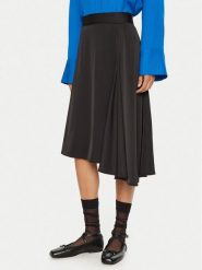 2NDDAY Spódnica midi Barrah 2245150279 Czarny Regular Fit. Czarne spódnice 2NDDAY, bez wzorów, z syntetyku, midi. Za 319.99 zł.