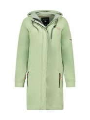 Geographical Norway Płaszcz polarowy "Timothe" w kolorze miętowym rozmiar: S. Zielone płaszcze Geographical Norway, s, bez wzorów, z polaru, bez kaptura. Za 136.45 zł.