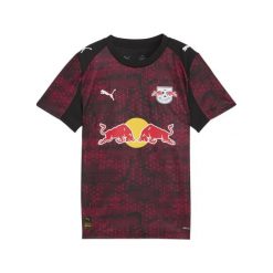 Młodzieżowa trzecia koszulka RB Leipzig 25/26 PUMA Black Fast Red. Czarna bluzki Puma, m, bez wzorów, młodzieżowe, bez kołnierzyka, bez ramiączek. Za 349.00 zł.