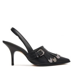 Szpilki PINKO. Czarne szpilki Pinko, bez wzorów, bez obcasa, na szpilce, bez zapięcia. Za 1,119.00 zł.