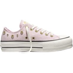 Buty sportowe Converse Chuck Taylor All Star Lift. Czerwone obuwie sportowe Converse, bez wzorów, bez zapięcia. Za 590.00 zł.