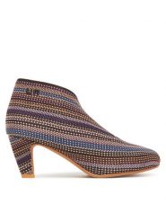United Nude Botki Fold Mid 1002765905 Brązowy. Brązowe botki United Nude, bez wzorów, z materiału, bez obcasa, na słupku, bez zapięcia. Za 1,089.00 zł.