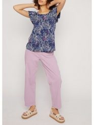 Blutsgeschwister Bluzka "Frilly" w kolorze granatowym rozmiar: XS. Niebieskie bluzki Blutsgeschwister, s, bez wzorów, z wiskozy, klasyczne, bez kołnierzyka, bez ramiączek. Za 65.38 zł.