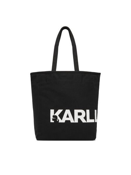KARL LAGERFELD Torebka B1W50050 Czarny. Czarne shopper KARL LAGERFELD, bez wzorów, z materiału, bez dodatków. Za 339.99 zł.