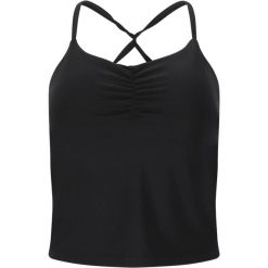 Damski tank top Athlecia Ashly. Czarne topy Athlecia, bez wzorów, bez kołnierzyka, bez ramiączek. Za 219.50 zł.
