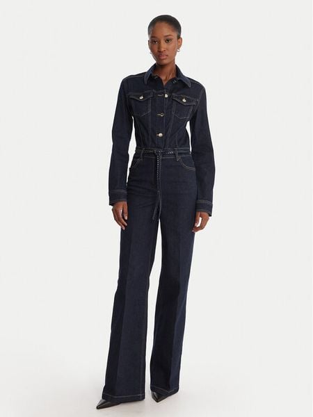 Liu Jo Kombinezon UF5167 D4925 Niebieski Regular Fit. Niebieskie sukienki Liu Jo, bez wzorów, z bawełny, bez kołnierzyka, bez ramiączek. Za 769.99 zł.