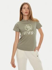 Guess T-Shirt V4BI00 I3Z14 Szary Regular Fit. Szare t-shirty Guess, xs, z aplikacjami, z bawełny, bez kołnierzyka, bez ramiączek. Za 109.99 zł.