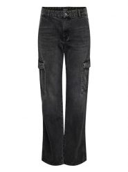 ONLY Dżinsy - Regular fit - w kolorze antracytowym rozmiar: W26/L32. Czarne jeansy Only, l, bez wzorów, z podwyższonym stanem. Za 61.60 zł.