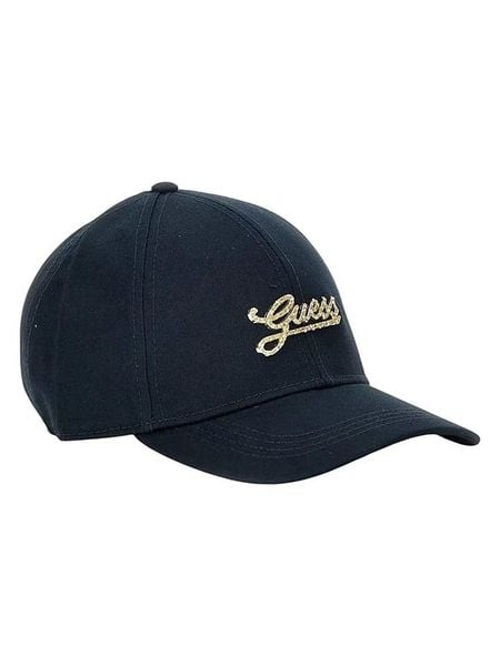 Guess Czapka w kolorze granatowym rozmiar: onesize. Niebieskie czapki Guess, z aplikacjami, z bawełny. Za 119.95 zł.