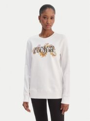 Versace Jeans Couture Bluza 80HAIE02 CF00E Biały Regular Fit. Białe bluzy Versace Jeans Couture, xs, bez wzorów, z bawełny, bez kaptura. Za 1,069.00 zł.