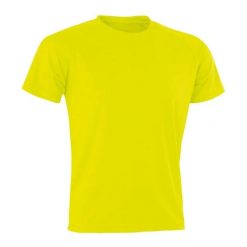Koszulka AirCool Dla Dorosłych Unisex. Żółte bluzki SPIRO, xs, bez wzorów, sportowe, bez kołnierzyka, bez ramiączek. Za 34.99 zł.