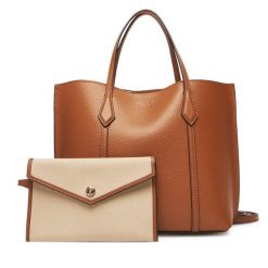 Torebka Tory Burch. Brązowe torebki klasyczne Tory Burch, bez wzorów, bez dodatków. Za 1,829.00 zł.