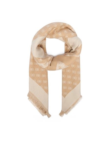 Guess Chusta AW5657 POL03 Beżowy jasny. Brązowe rękawiczki Guess, z aplikacjami, z poliesteru. Za 194.99 zł.