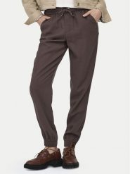 ONLY Spodnie dresowe Kelda 15203946 Brązowy Regular Fit. Brązowe spodnie dresowe Only, bez wzorów, z dresówki. Za 169.99 zł.