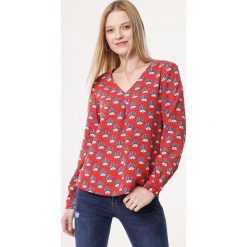 Czerwona Bluzka Wantedness. Czerwone bluzki Born2be, l, bez wzorów, z tkaniny, bez kołnierzyka, bez ramiączek. Za 34.99 zł.