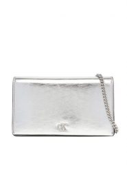 Calvin Klein Torebka Ck Metallic Wallet On Chain LV04F3320G Srebrny. Szare torebki klasyczne Calvin Klein, bez wzorów, ze skóry, bez dodatków. Za 409.99 zł.