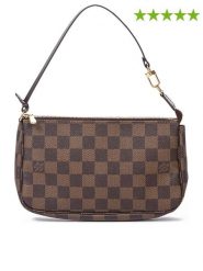 Louis Vuitton Torebka "Accessory Pouch" w kolorze brązowym - 22 x 14 x 3 cm rozmiar: onesize. Brązowe torebki klasyczne Louis Vuitton, bez wzorów, z materiału, bez dodatków. Za 4,493.99 zł.