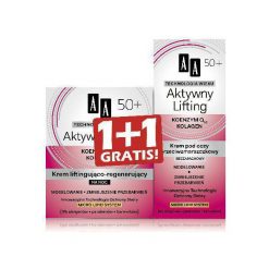 AA Cosmetics AA Technologia Wieku 50+ DUO Krem Aktywny Lifting na noc 50ml + krem pod oczy 15ml gratis. Kremy pod oczy AA Cosmetics. Za 21.99 zł.