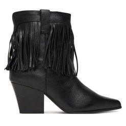Botki Aldo. Czarne botki Aldo, bez wzorów, bez obcasa, na słupku, bez zapięcia. Za 879.99 zł.