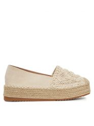 DeeZee Espadryle LE601-66 Beżowy. Brązowe espadryle DeeZee, bez wzorów, z materiału, bez obcasa, bez zapięcia. Za 139.99 zł.