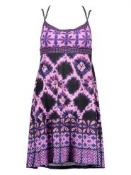Crazy Sukienka w kolorze fioletowo-czarnym rozmiar: M. Różowe sukienki Crazy, na co dzień, m, bez wzorów, bez kołnierzyka, bez ramiączek, midi, proste. Za 127.05 zł.