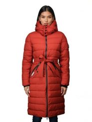 Geographical Norway Płaszcz pikowany "Cabima" w kolorze czerwonym rozmiar: L. Czerwone płaszcze Geographical Norway, l, bez wzorów, z tkaniny, bez kaptura. Za 321.20 zł.