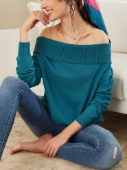 LA Angels Sweter w kolorze turkusowym rozmiar: M. Niebieskie swetry LA Angels, m, bez wzorów, bez ramiączek. Za 178.79 zł.