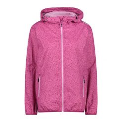 Kurtka przeciwdeszczowa damska z kapturem CMP. Brązowe kurtki sportowe CMP, bez wzorów, z kapturem, trekkingowe. Za 250.00 zł.
