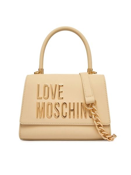 LOVE MOSCHINO Torebka JC4024PP1OKD0129 Beżowy. Brązowe torebki klasyczne Love Moschino, bez wzorów, ze skóry, bez dodatków. Za 919.99 zł.
