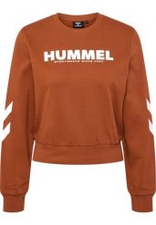 Bluza dla kobiet Hummel Legacy. Brązowe bluzy Hummel, na zimę, xl, bez wzorów, z bawełny, bez kaptura. Za 122.50 zł.