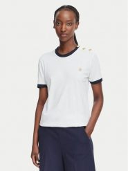 Beverly Hills Polo Club T-Shirt P-SS26W-TS0104 Biały Regular Fit. Białe koszulki polo Beverly Hills Polo Club, xs, bez wzorów, z bawełny, bez kołnierzyka, bez ramiączek. Za 118.99 zł.