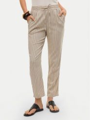 Vero Moda Spodnie materiałowe Jesmilo 10279691 Beżowy Regular Fit. Brązowe spodnie materiałowe Vero Moda, xs, bez wzorów, z materiału. Za 139.99 zł.